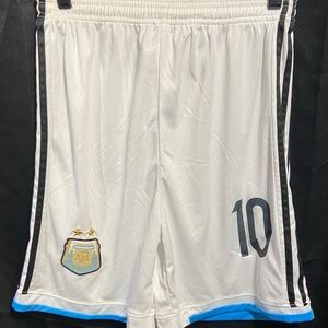 Adidas Argentina Lionel Messi Soccer Shorts